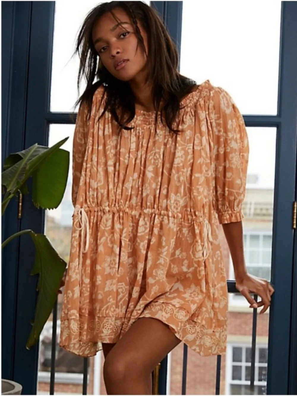 Free People Nora Nightie Floral Embroidered Mini Dress Small NWT - Picture 3 of 11